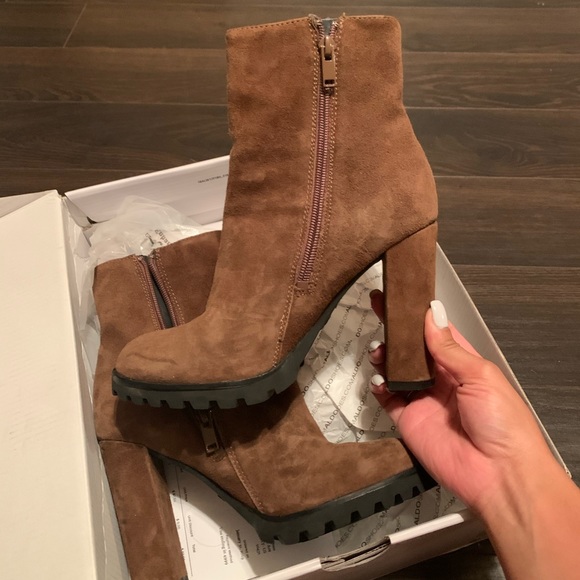aldo brown booties